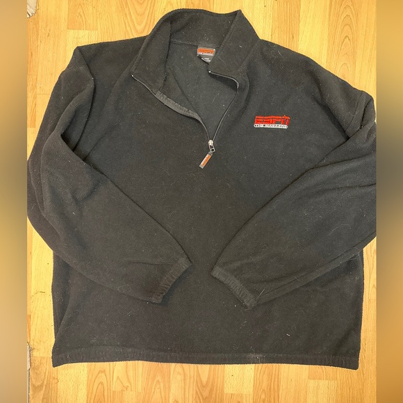 ESPN the Magazine Men's Fleece Pullover 1/4 Zipper Long Sleeve Size XL - Picture 5 of 5